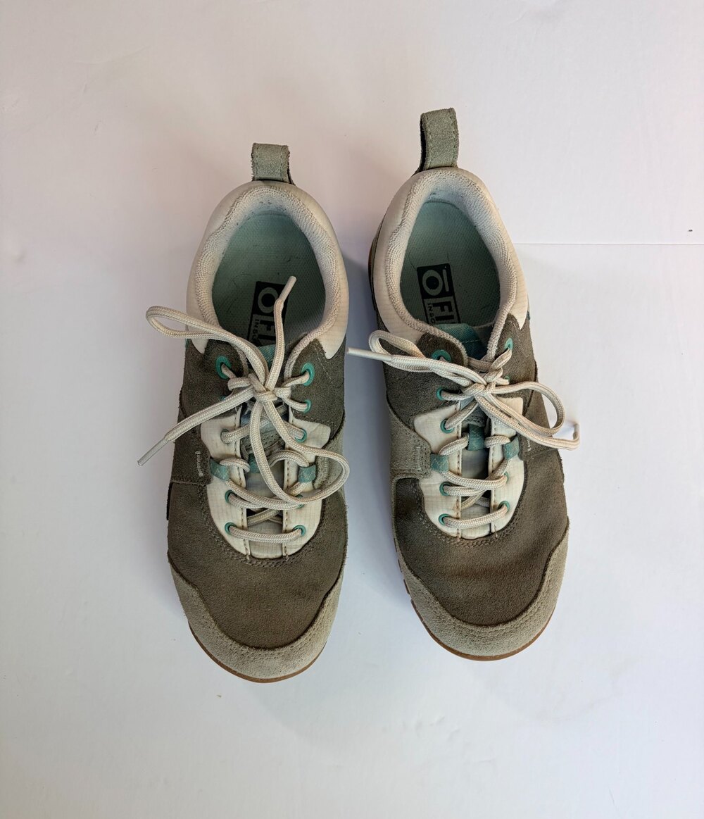 Oboz Emma Hiking Shoes O Fit Insole Gray Teal Women's Size 7.5